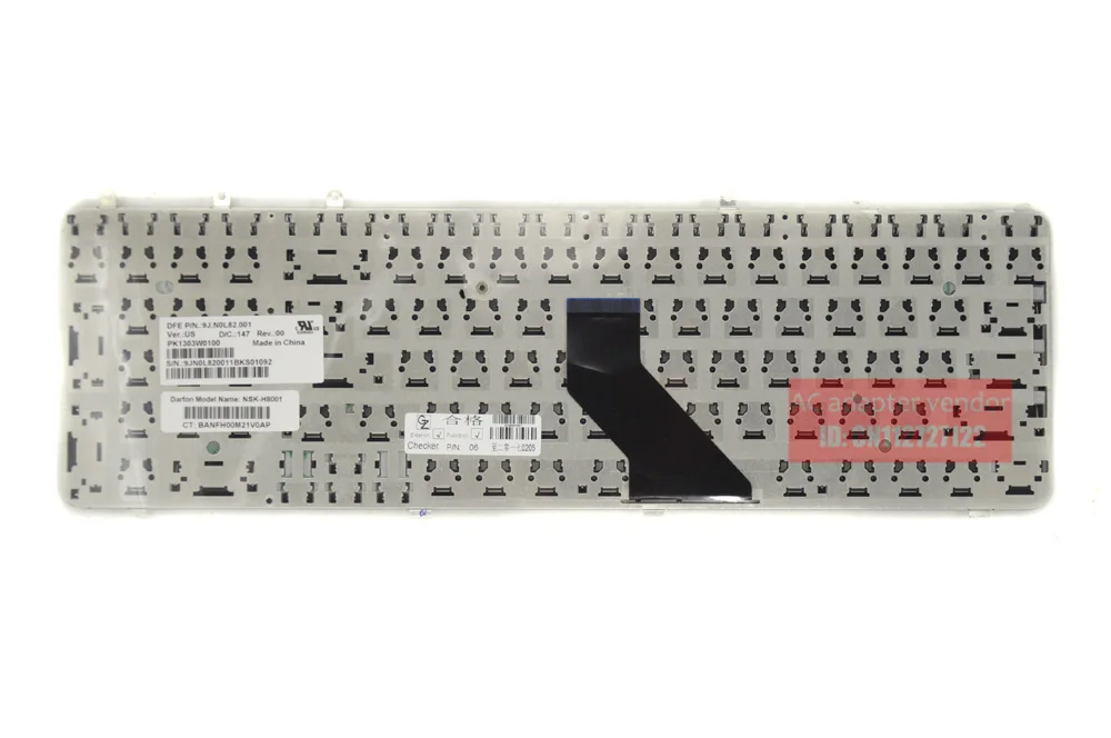 FOR HP DV7 DV7-1000  English laptop keyboard silver