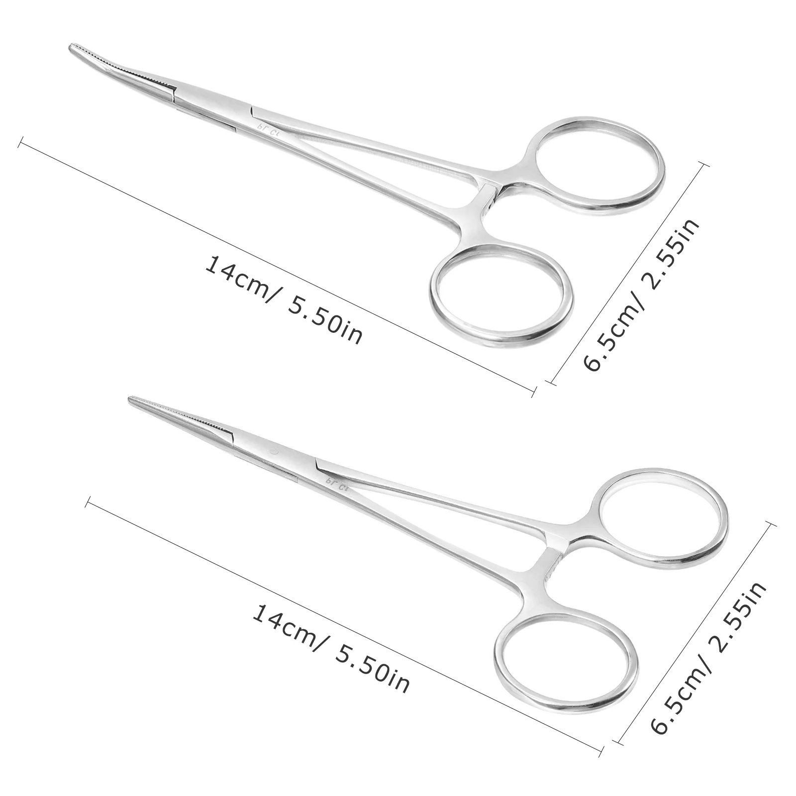 2 Pcs Pet Hair Pliers Cupping Forceps Wound Cleaning Hemostat Hemostatic Tweezers Home