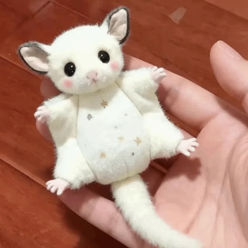 Cartoon Animal Little Flying Mouse Pendant Stuffed Soft Honeybag Flying Spur Doll Kawaii Bag Decor Bat Mouse Plush Keychain Boy