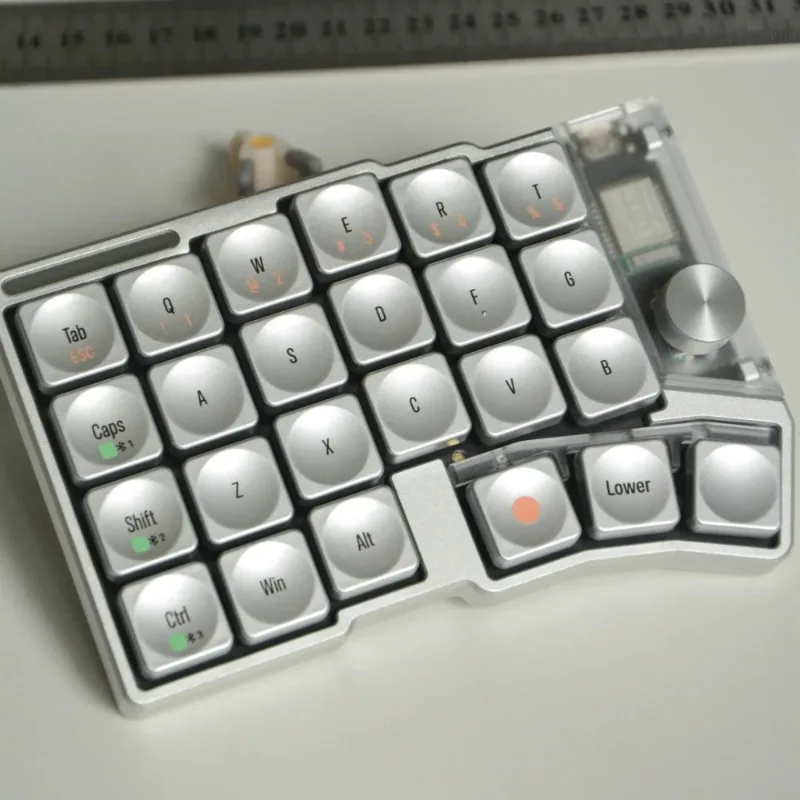 

Серебряные колпачки для клавиш LCK для Cornix Cross Shaft, низкопрофильные колпачки для клавиш PBT, красный, фиолетовый, черный, ультратонкие художественные колпачки, аксессуары для клавиатуры