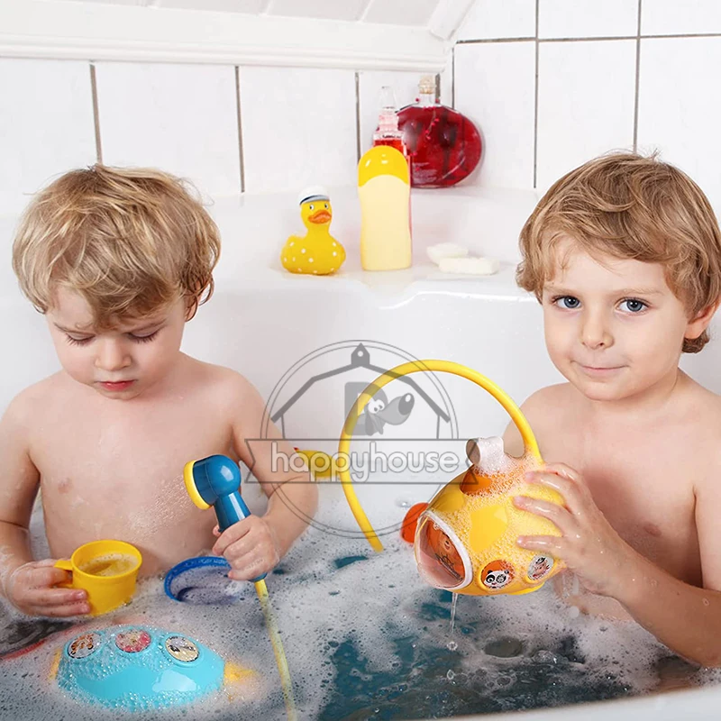 Baby Bath Toys for Kids Electric Submarine Shower Sucker Baby Toys Spray Water Toys Bathtub Toys Sprinkler Baby Shower