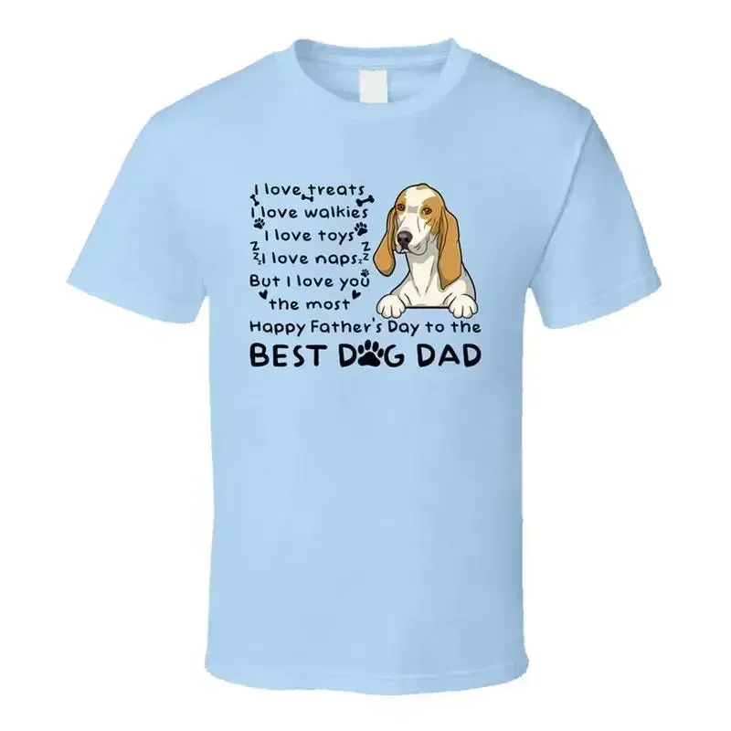 Porcelaine Hound I Love Treats Happy Father's Day T Shirt