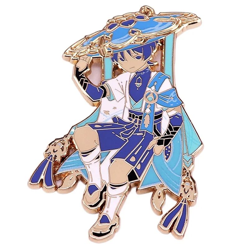 

Game Genshin Impact Wanderer Hard Enamel Pin Game Lapel Pin Gamer Otaku Jewelry Gifts Wanderer badge accessory backpack brooch
