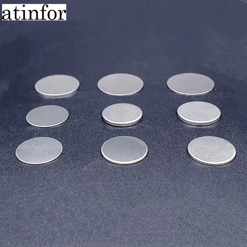 atinfor 500PCS/PACK Spacer 304 Stainless Steel Cell Gasket for Cr2016/2025/2032 Button Coin Li-ion Battery Case