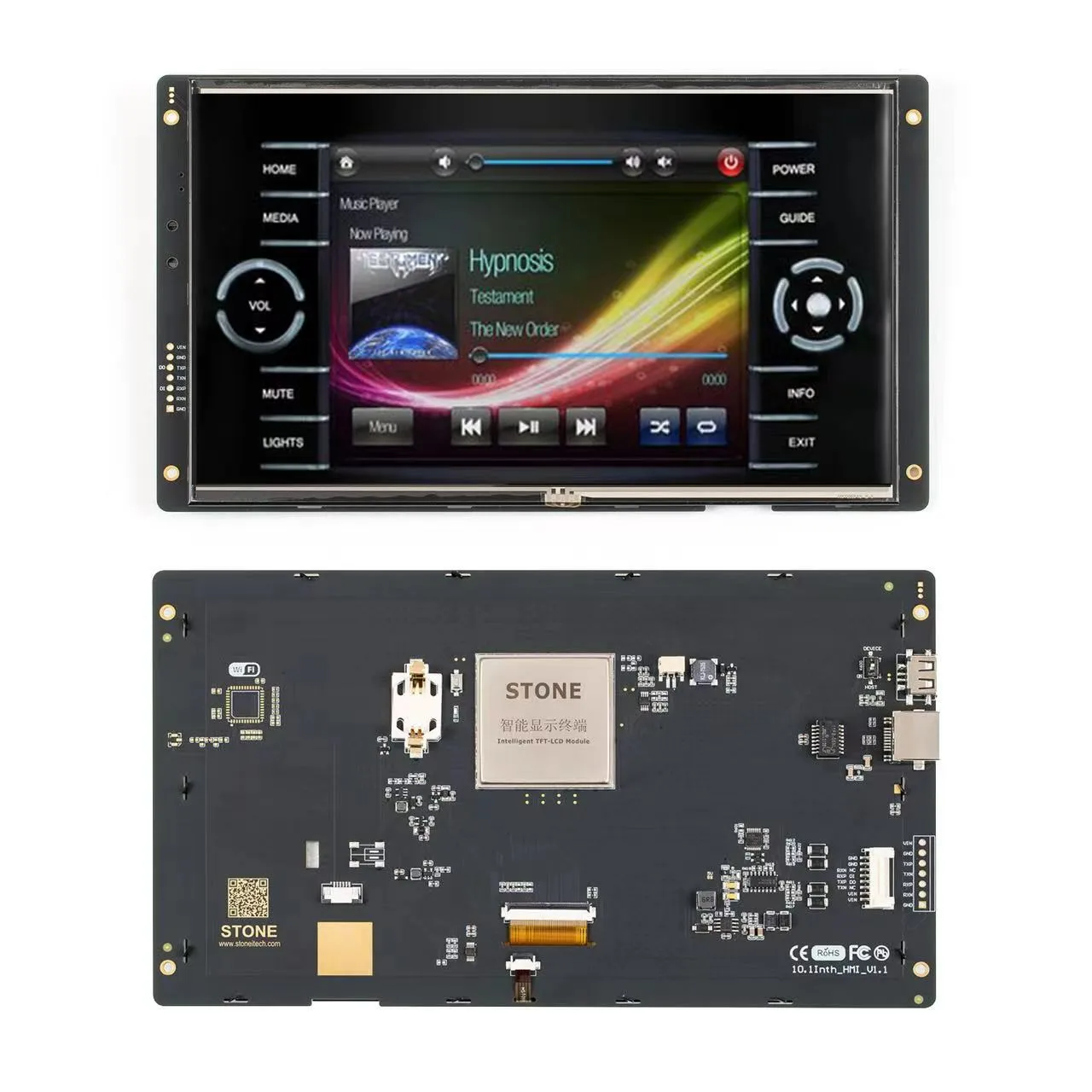 

10.1" SCBRHMI HMI Intelligent Smart UART Serial Touch TFT LCD Module Display Panel for Equipment Use