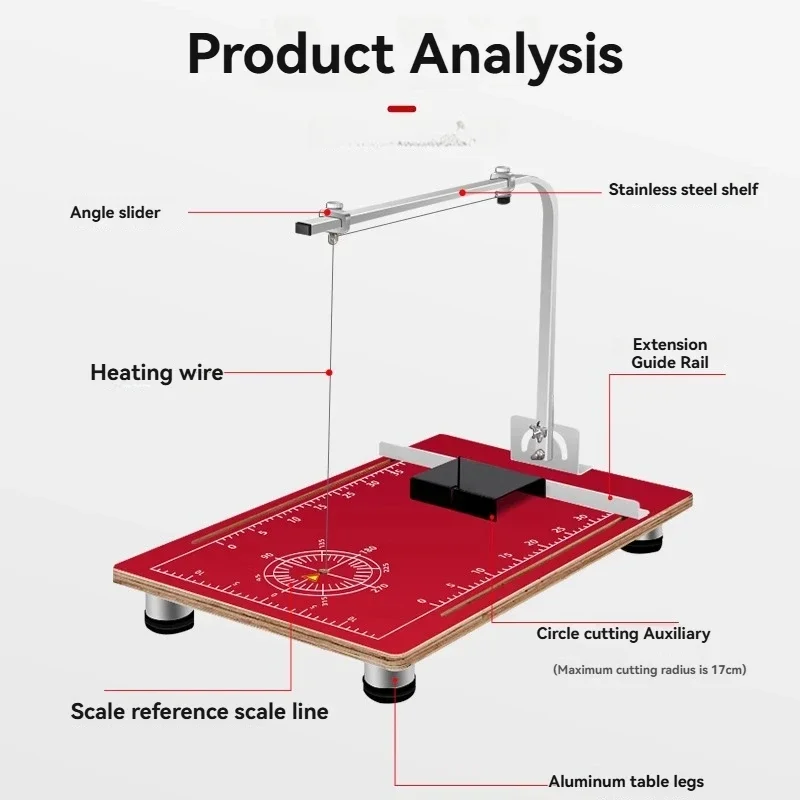 

2025 Torch Foam Cutting Machine Hot Wire Cutting Sponge Cloth Pearl Cotton Extrusion Board Electric Cutter Hot Cutter