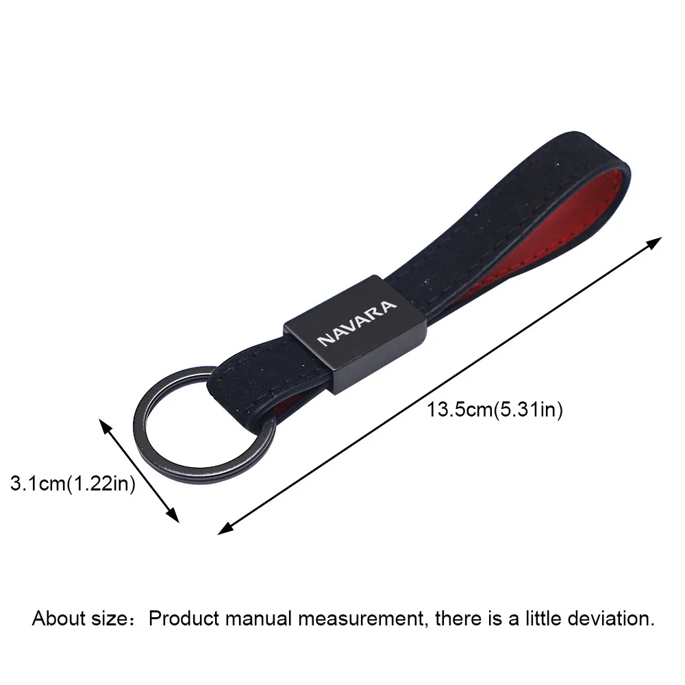for Nissan navara np300 at32 rhd pro-4x n-trek car key chain leather keychain Car Accessories view 5