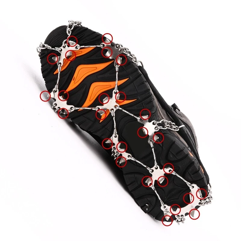 

Outdoor 8 teeth 19 teeth 26 teeths snow claws stainless steel snow ice and snow anti-skid mountaineering crampons