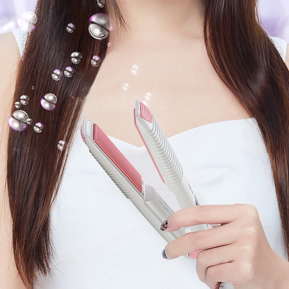 Lisseur de cheveux Portable sans fil, 25W, recharge USB, Mini fer à lisser professionnel, chauffage rapide, LED sec et humide, outils de coiffure