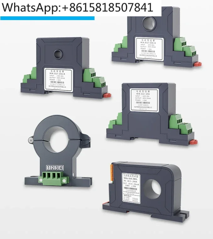 

Current transmitter Hall 485 AC/DC voltage sensor output 4-20mA three-phase perforated module