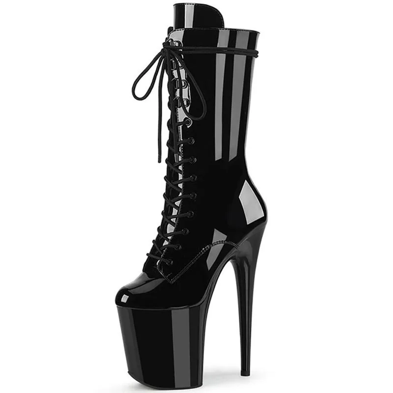 

LAIJIANJINXIA/Новинка 20 см/8 дюймов, женские современные ботильоны на платформе и высоком каблуке для вечеринок, обувь для танцев на пилоне 483