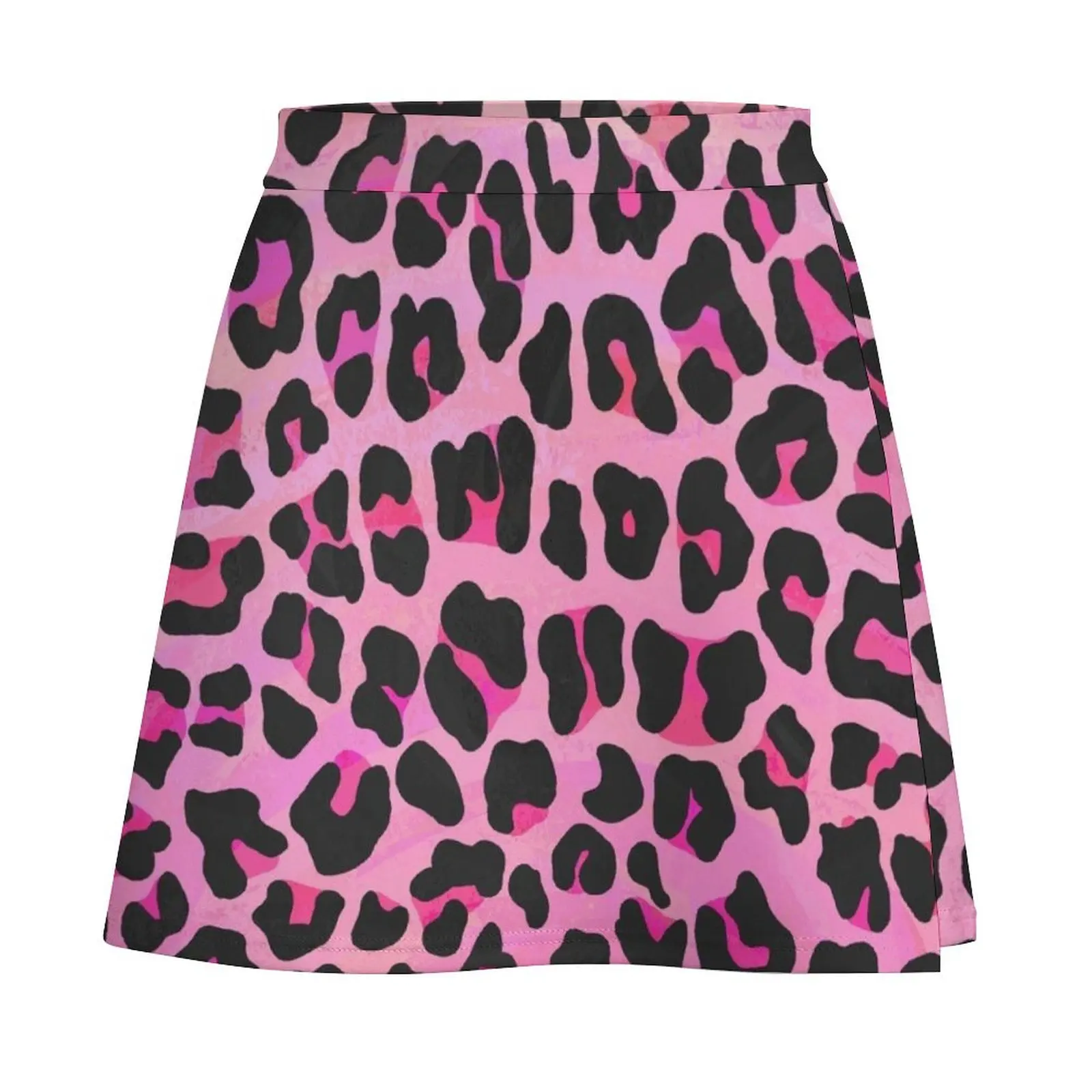 Leopard Black and Hot Pink Print Mini Skirt Summer dress summer dress for women 2026 Mini Skirt