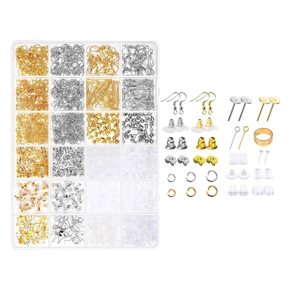 

Creative Metal Diy Earring Making Kit Earring Backs Jewelry Crafting Accessories Supplies Components