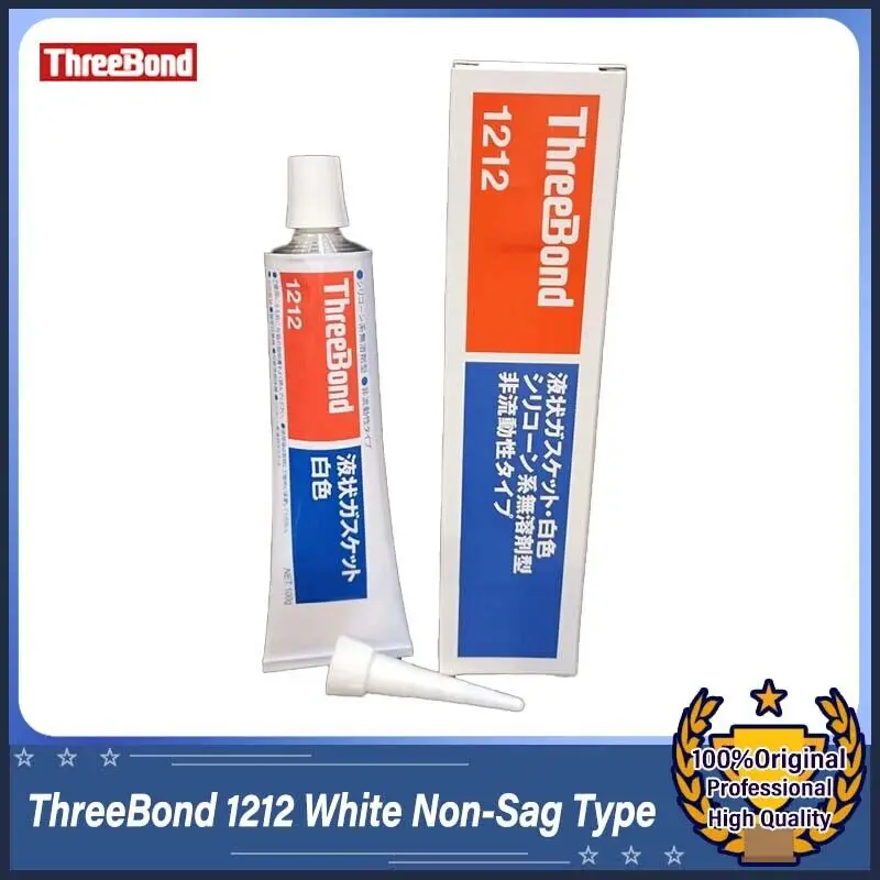 1PC ThreeBond 1212 Liquid Gasket 100g White Non-sag Type Soventless Silicone