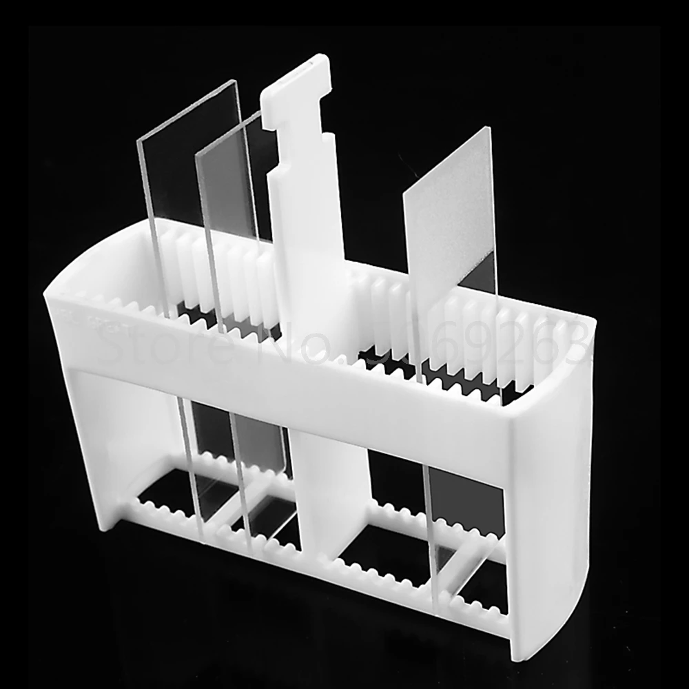 Réservoir de Coloration en Plastique de Laboratoire, Support de Coloration, Boîte de Réparation de Talk Gen pour Contenir une Glissière de Verre de