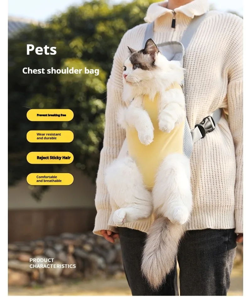 

Cat Backpack Pet Backpack Dog Out Mesh Breathable Small and Medium-sized Dog Pet Backpack Supplies