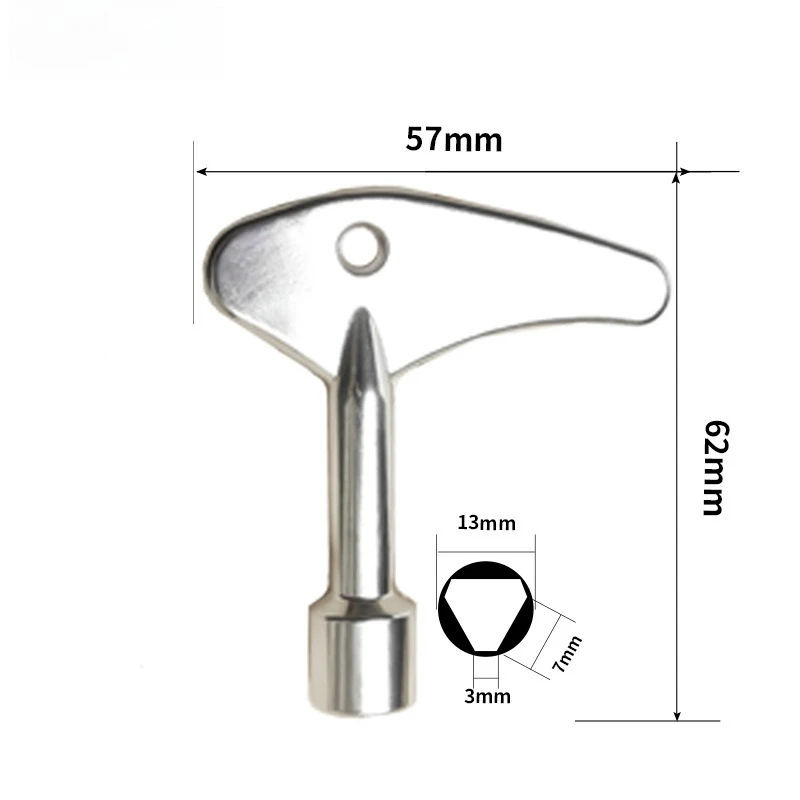 Multi-functional Internal Triangle Key Wrench for Elevator Water Meter Electric Control Cabinet Meter Valve Household Tools
