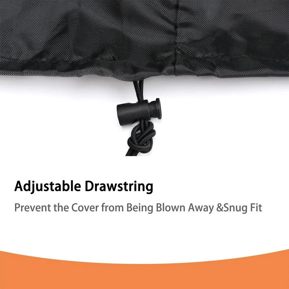 New 55 Gallon Drum Cover Black with Stretchable Drawstring Rain Barrel Cover Waterproof Durable Trash Can Cover Water Barrel