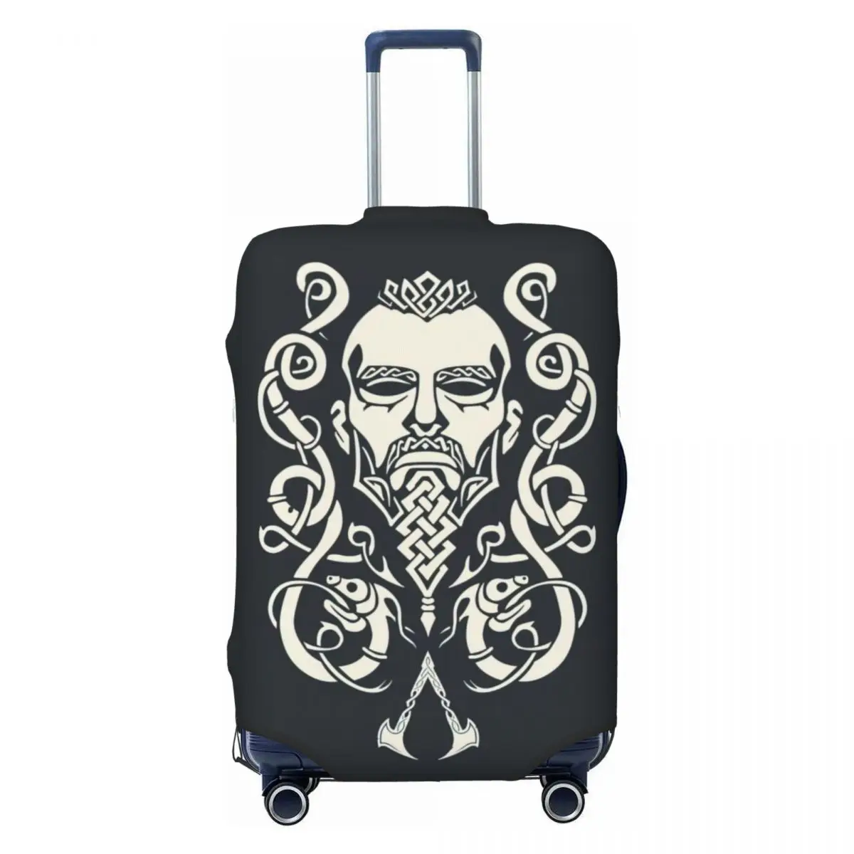 

Viking Print Luggage Protective Dust Covers Elastic Waterproof 18-32inch Suitcase Cover Travel Accessories