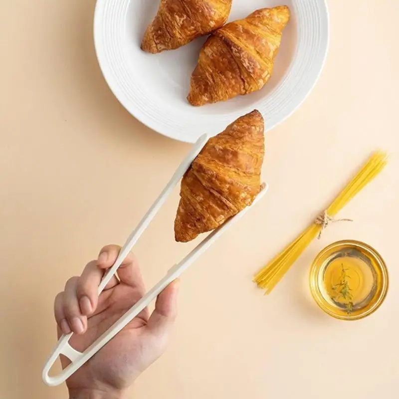 Non-Stick Food Bread Clip Silicone Grill Tongs Heat Resistan