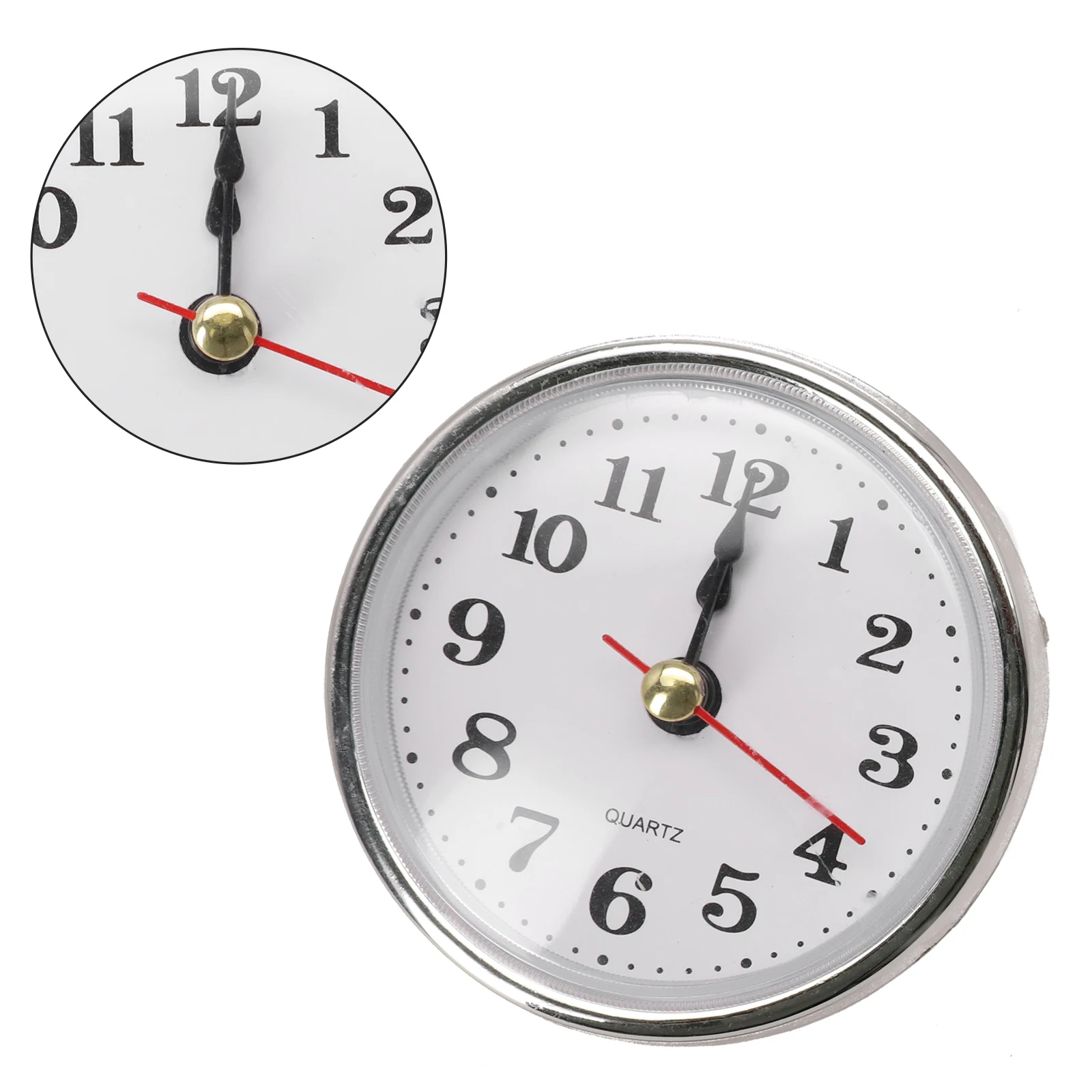 Quartz Clock Movement Replacement 65mm Diameter RTS with Arabic Number for dial for Custom DIY and Clock Repair Use