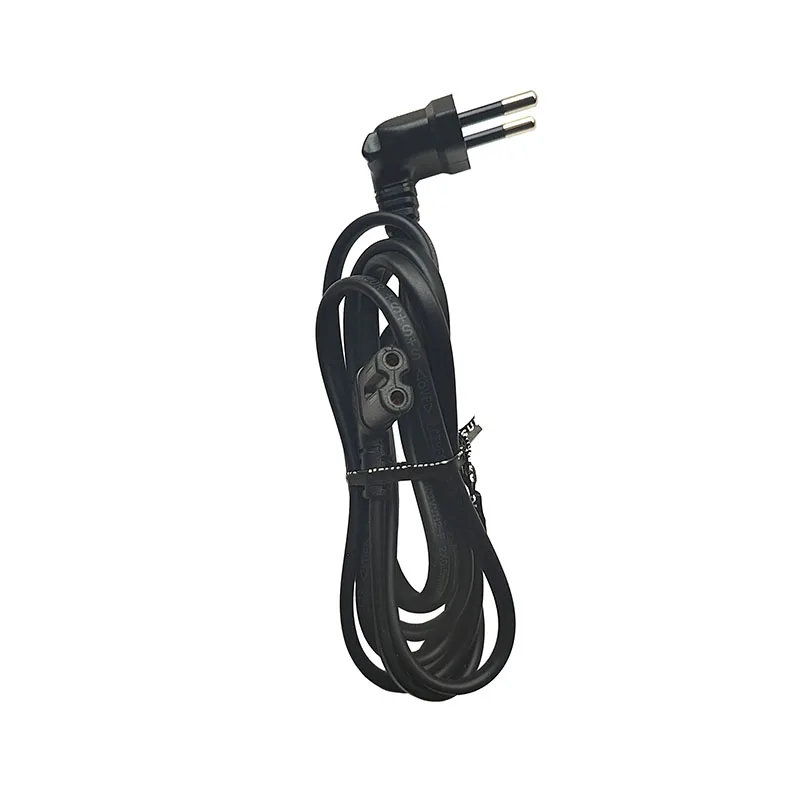 EU Power Cord Angled TV Power Cord Cable Angled EU AC Power Kabel for Samsung TV Printers Camera Copper Line for PS5 PS4 XBox