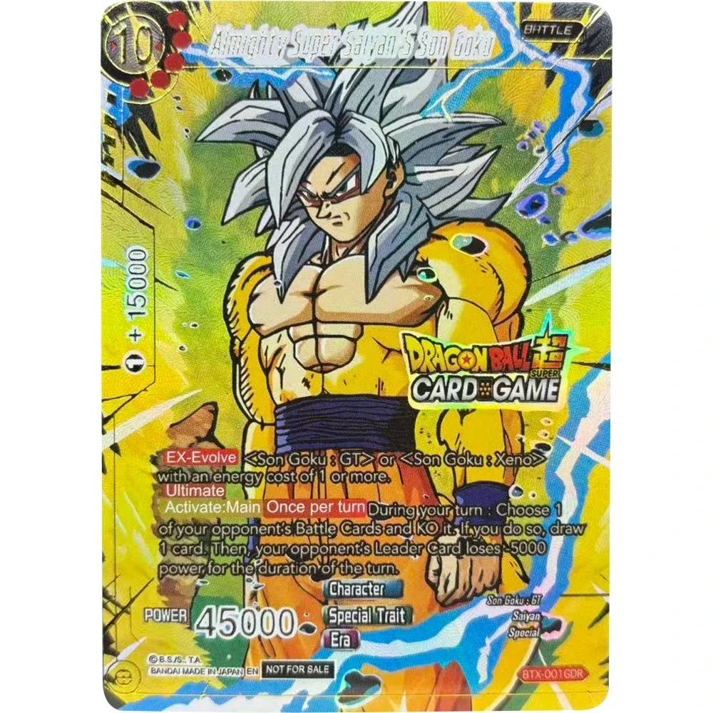 مجموعة بطاقات دراغون بول سون جوكو EN DIY عالية الجودة ذاتية الصنع لعبة بطاقات أنيمي لعبة هدية