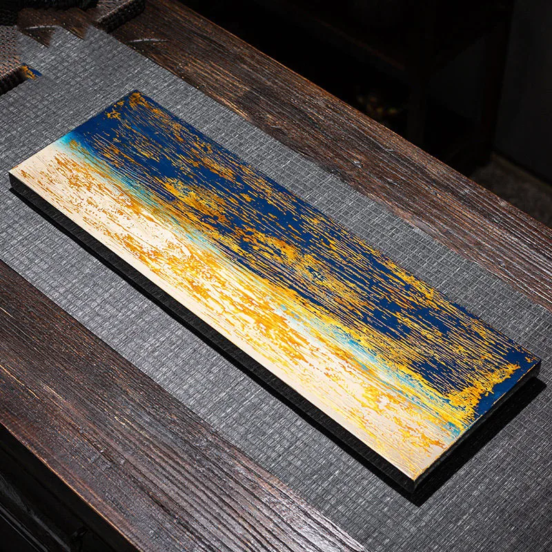 Luxury Rectangle Tea Tray Coffeeware Wooden Big Living Room Serving Tea Tray Coasters Hospitality Bandejas Home Decorationgs