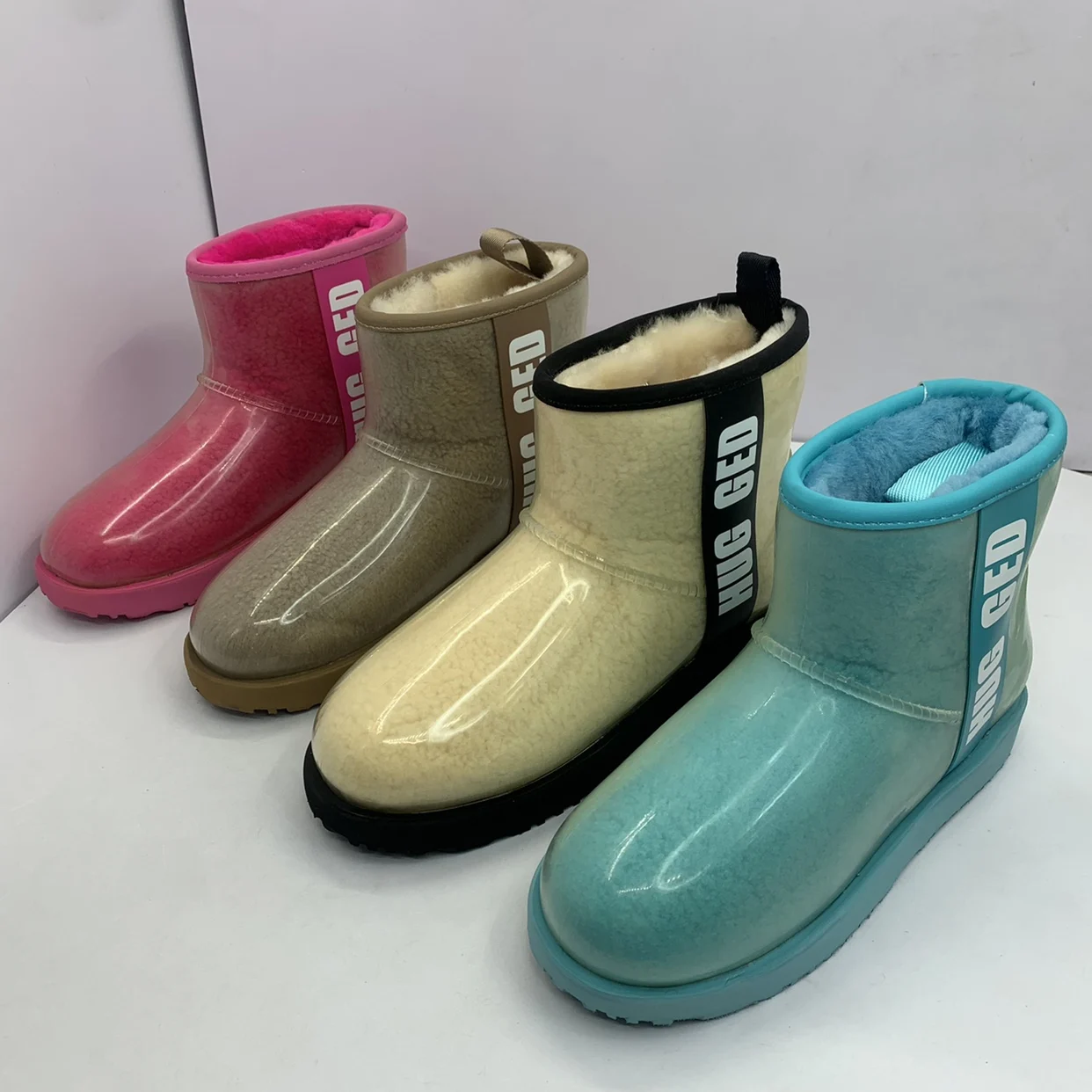 

Классические камуфляжные зимние ботинки Fce на подкладке, женские прозрачные ботинки Faion, теплые непромокаемые зимние ботинки на плоском каблуке с круглым носком