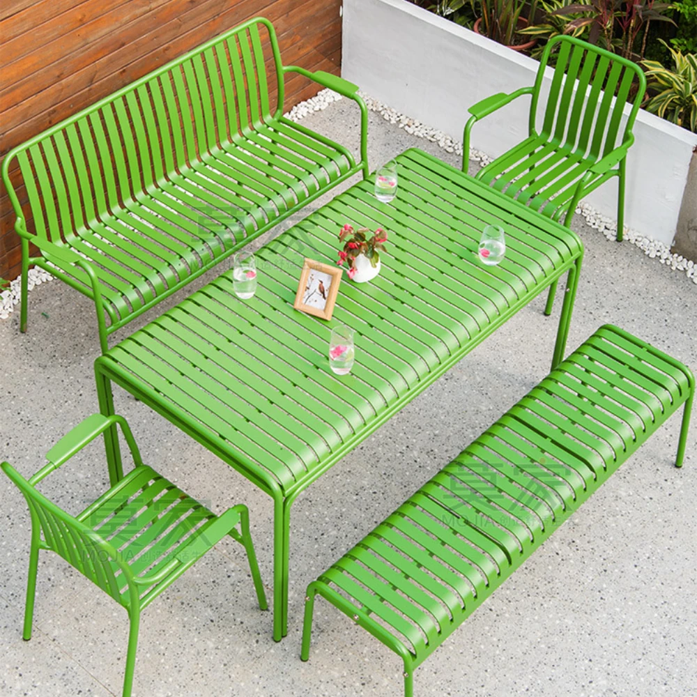 Home Courtyard Nordic Three Five-Piece Outdoor Outdoor Garden Balcony Occasional Table and Chair Modern Minimalist