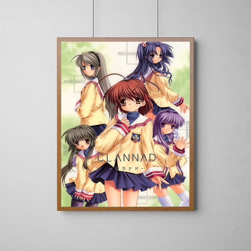 Anime Clannad Decoration Pictures Room Wall Art Canvas Painting Luxury Home Decor Decorative Paintings Poster Decorations Prints