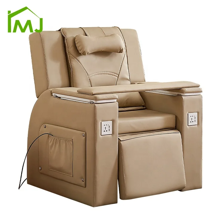 

Nail Salon Electric Reclining Foot Spa Bath Manicure No Plumbing Pedicure Massage Chair