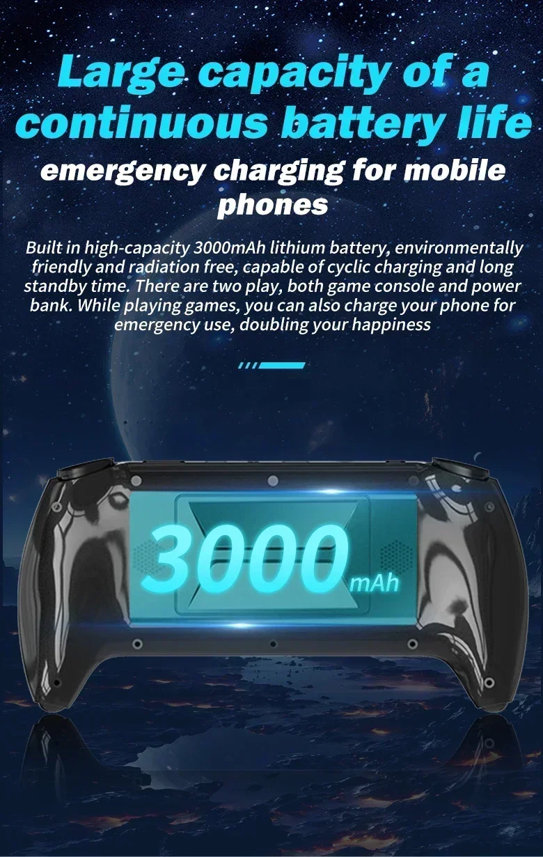 Retro Handheld Spielkonsole 5 Zoll Ips Display Tragbar Player_voghion.com