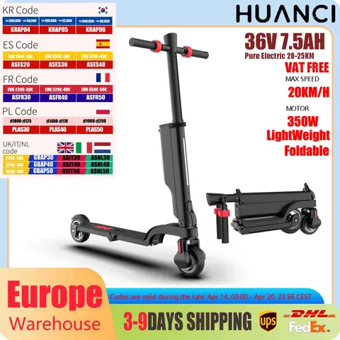성인용 접이식 전기 킥 전기 스쿠터, HX X6, 350W, 7.5AH, 36V, 25 KM/H, 5.5 인치 휠