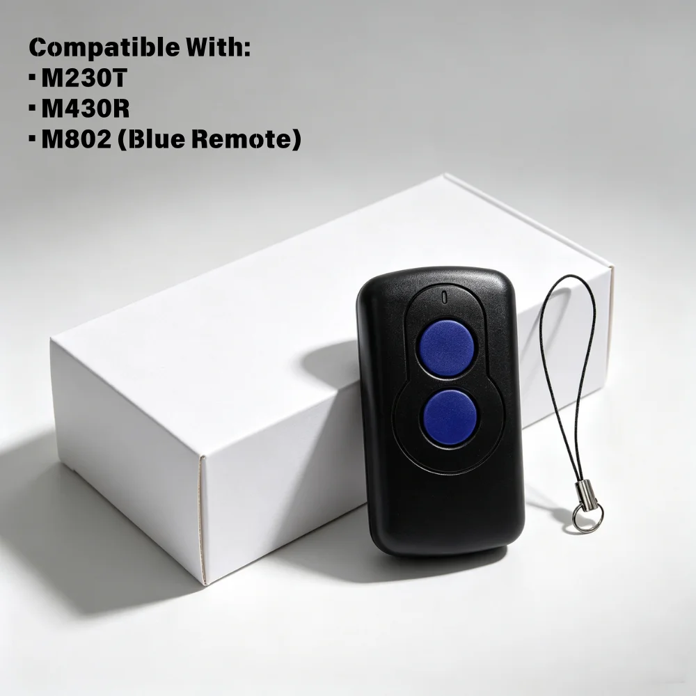 New For Merlin M802 Blue Compatible Garage Door Remote Control Prolift M230T M430R Replacement Transmitter