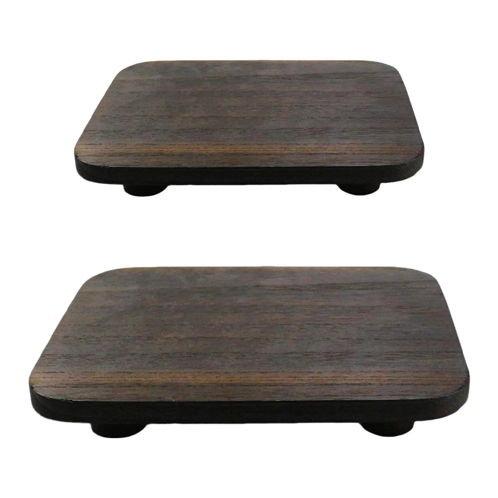 

Wood Pedestal Stand Decorative Counter Decor Wood Riser Soap Tray Candle Plant Holder for Tissues Candle Plant Jewelry Kitchen