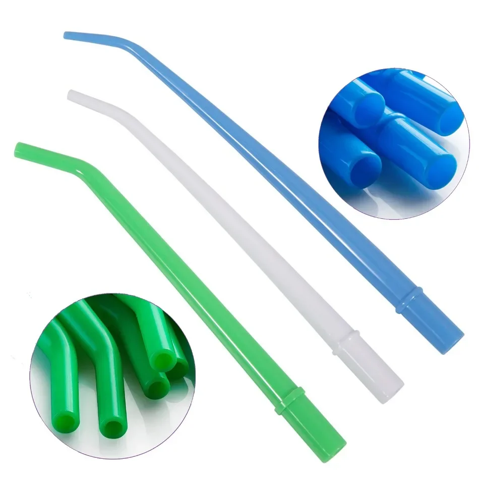 

25pcs Dental Disposable Saliva Suction Tube Surgical Curved Straw High Temperature Resistant Dental Weak Straw Strong Straw