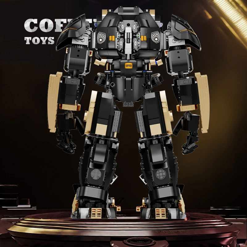 Batalha de combate mech modelo moc tijolos kit super mecha robô blocos de construção figura ação quebra-cabeça brinquedos adulto presente aniversário haste novo