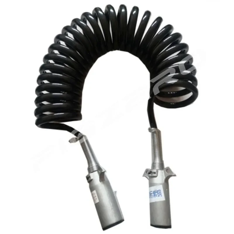 Connection Cable 7-core Spiral Cable Assembly Electrical Plug Socket for Truck