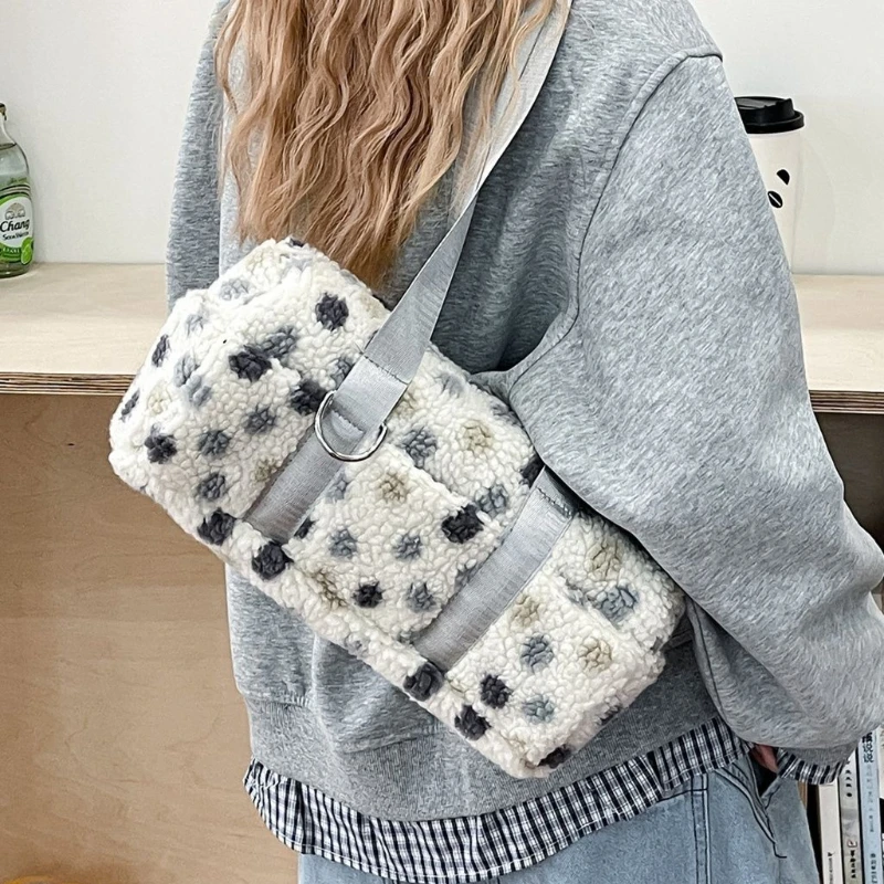 

Корейский стиль, осенне-зимняя плюшевая вельветовая сумка-тоут большой емкости, сумки на плечо, спортивная сумка через плечо, женская сумка-кошелек