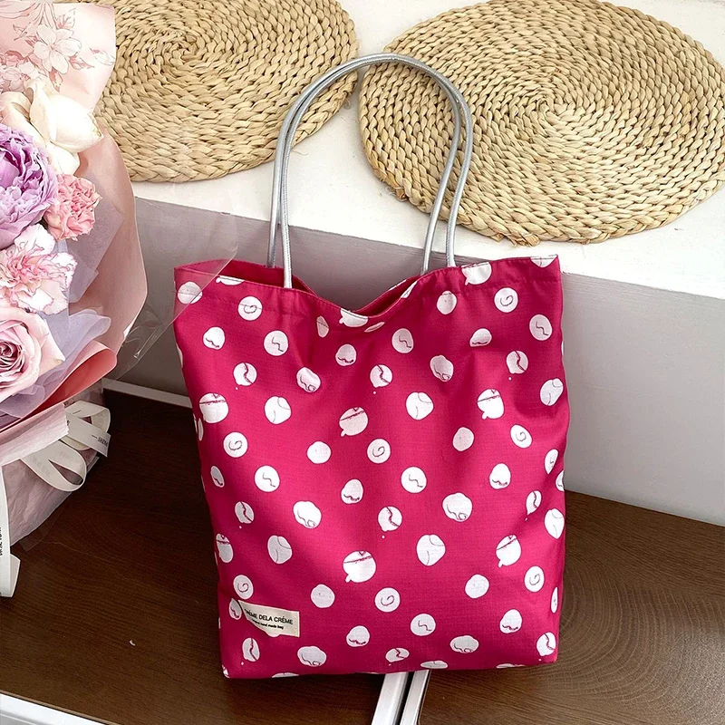 Wendbare Umhängetasche, gepunkteter Vintage-Stil im französischen Stil, Batik-Canvas-Tragetasche, vielseitige Bohemian-Handtasche für Damen – Detail 12