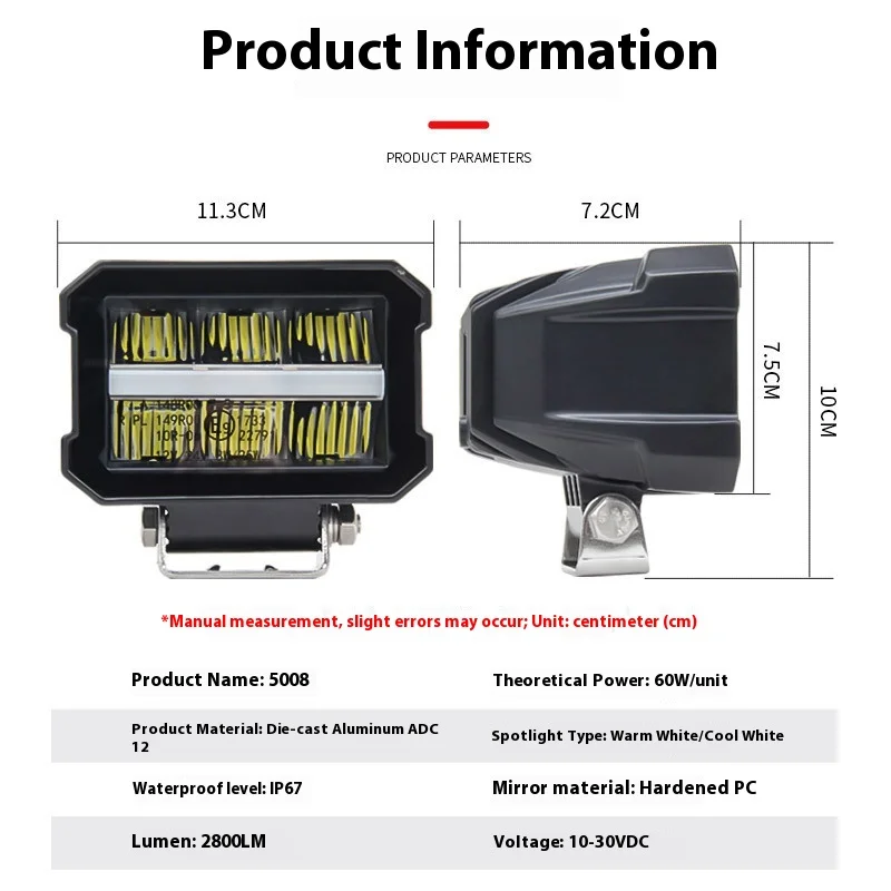Foco de pesca LED detección Ats – Lámpara auxiliar todoterreno