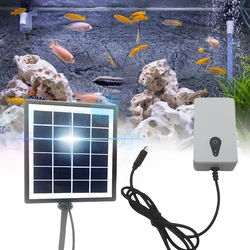 Solar Powered Silent Aquarium Oxygen Air Pump for Aquarium Fish Tank Water Oxygenator Pond Aquarium Pump Outdoor Fishing Pool