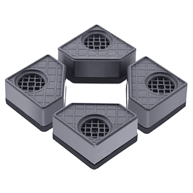 Anti Vibration Pad For Washing Machine Washer Dryer Pedestals Wearing Square Rubber Foot Pads Pedestals