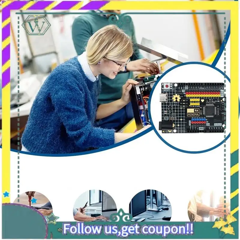 

NEW 1 Piece Replacement Accessories For UNO R4 Development Board Minima Edition Type-C For Arduino Programming Learning Controll