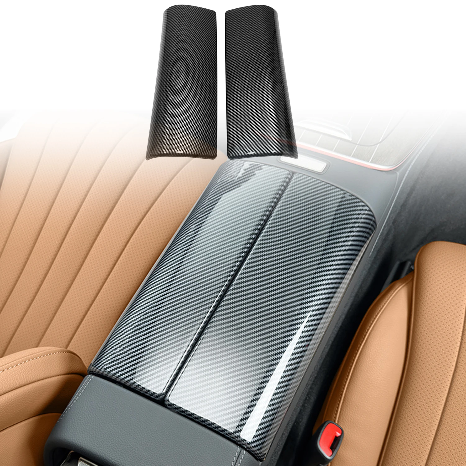 Для Mercedes Benz E Class W214 S214 2024, автомобильные аксессуары, АБС-пластик, углеродное волокно, печатная интерьерная фотообложка, отделка, 2 шт. Для Mercedes Benz E Class W214 S214 2024, автомобильные аксессуары, АБС-пластик, углеродное волокно, печатная интерьерная фотообложка, отделка, 2 шт.