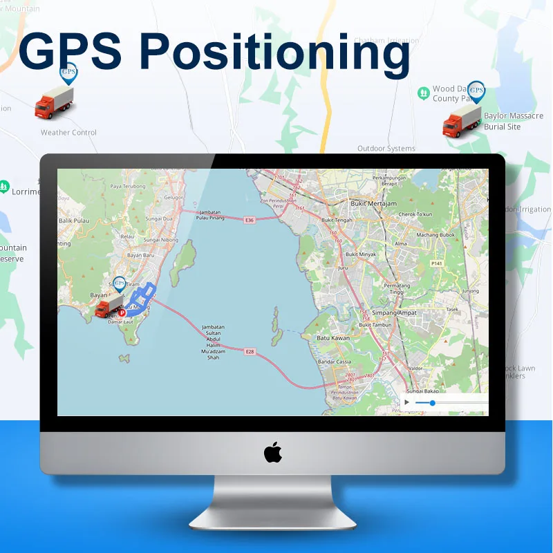 CCENTEN 7 Inch 4CH MDVR GPS Video Recorder Car Display  Reversing Rearview Camera For Truck Vehicle School Bus