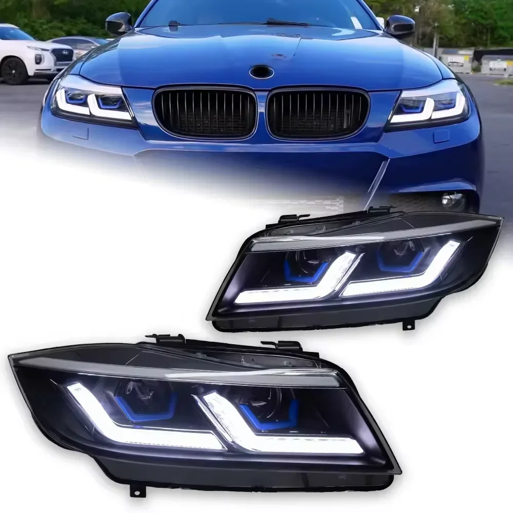 

Full Led Lights For BMW E90 330I 320I 318i Led Angel Eyes Headlight 2005-2008 2009-2012