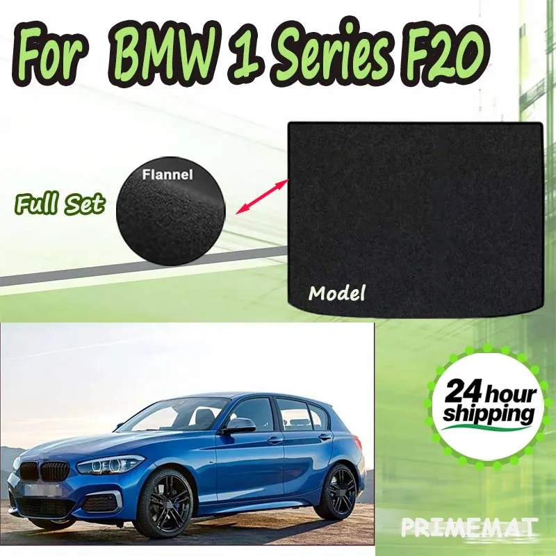 ECOAUTO Car Trunk Storage Mat For BMW 1 Series F20 2012~2019 2015 Boot Cargo Liner Tray Trunk Luggage Floor Carpet Pad Auto