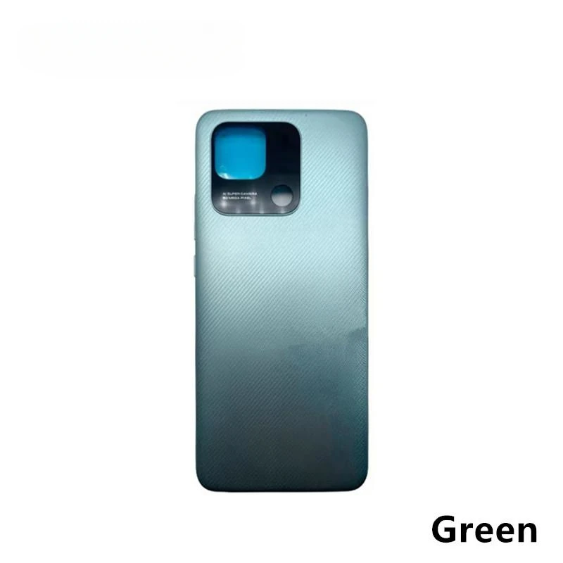 Redmi10C Housing For Xiaomi Redmi 10C Plastic Battery Back Cover Repair Replace Door Rear Case + Logo